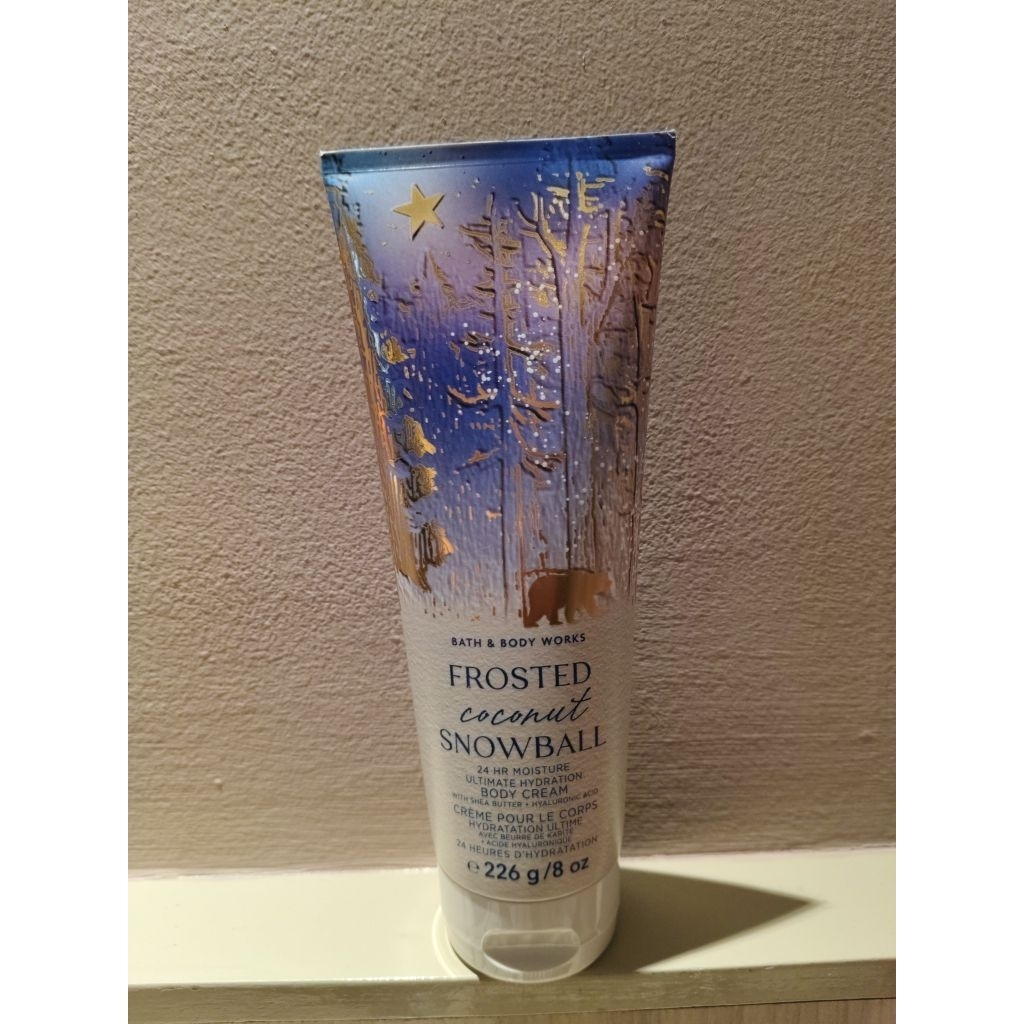 BBW body cream frosted coconut snowball