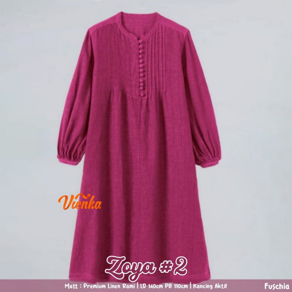 ZOYA TUNIK JUMBO BAHAN LINEN LD 140 PB 110CM