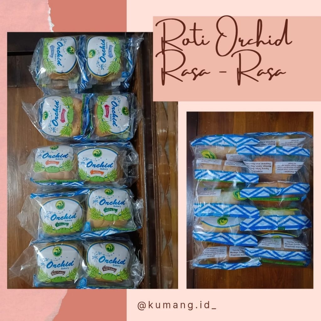 (kumang.id) ROTI ORCHID RASA RASA ISI 10