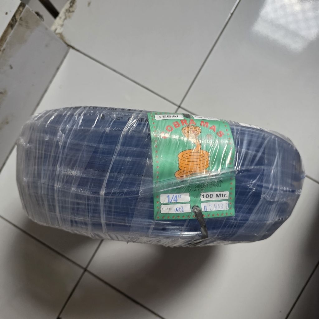 Selang timbang 1/4 inc Cobra Mas [Per Roll] / selang waterpas / selang air 1/4"