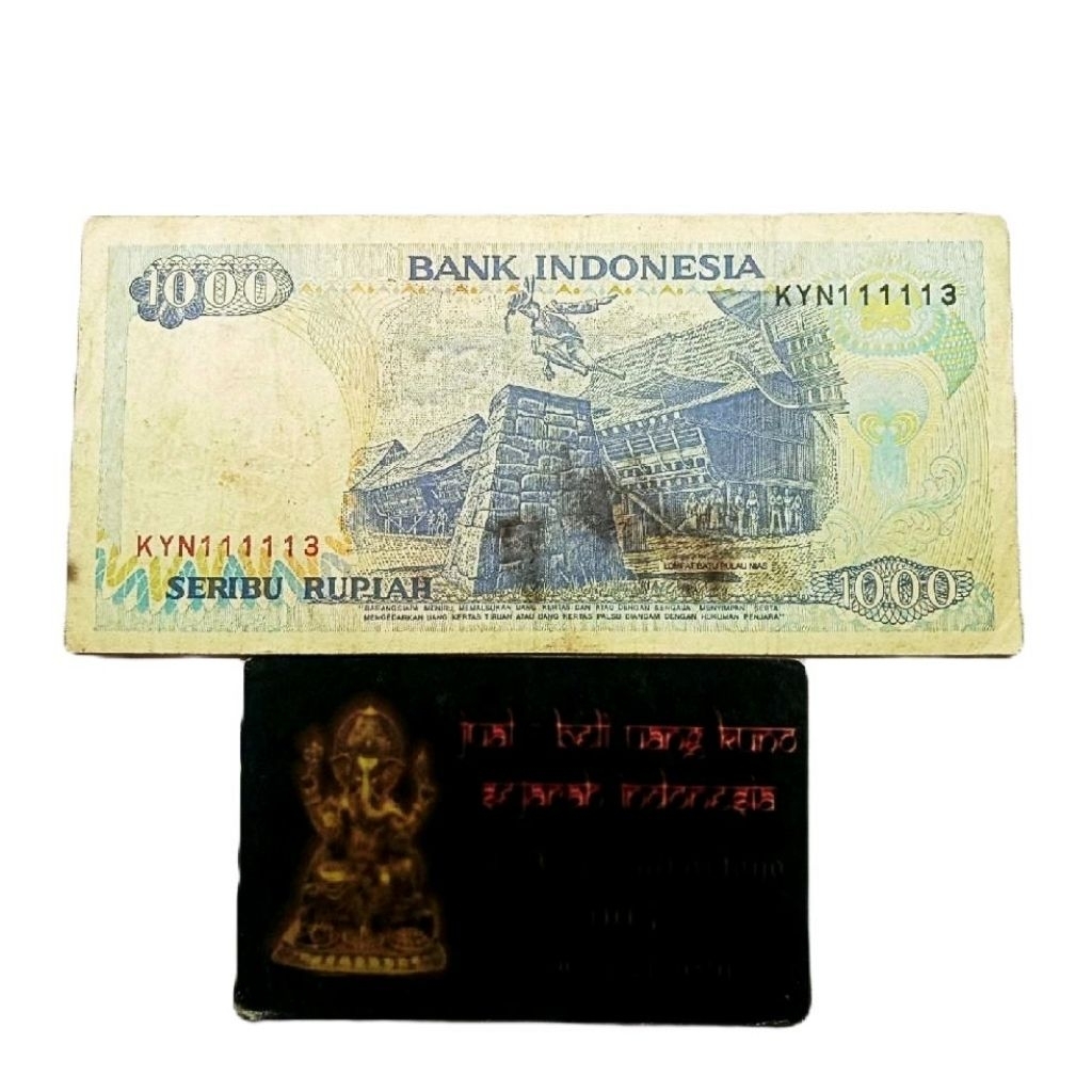 UANG 1000 RUPIAH 1992 HAMPIR SOLID