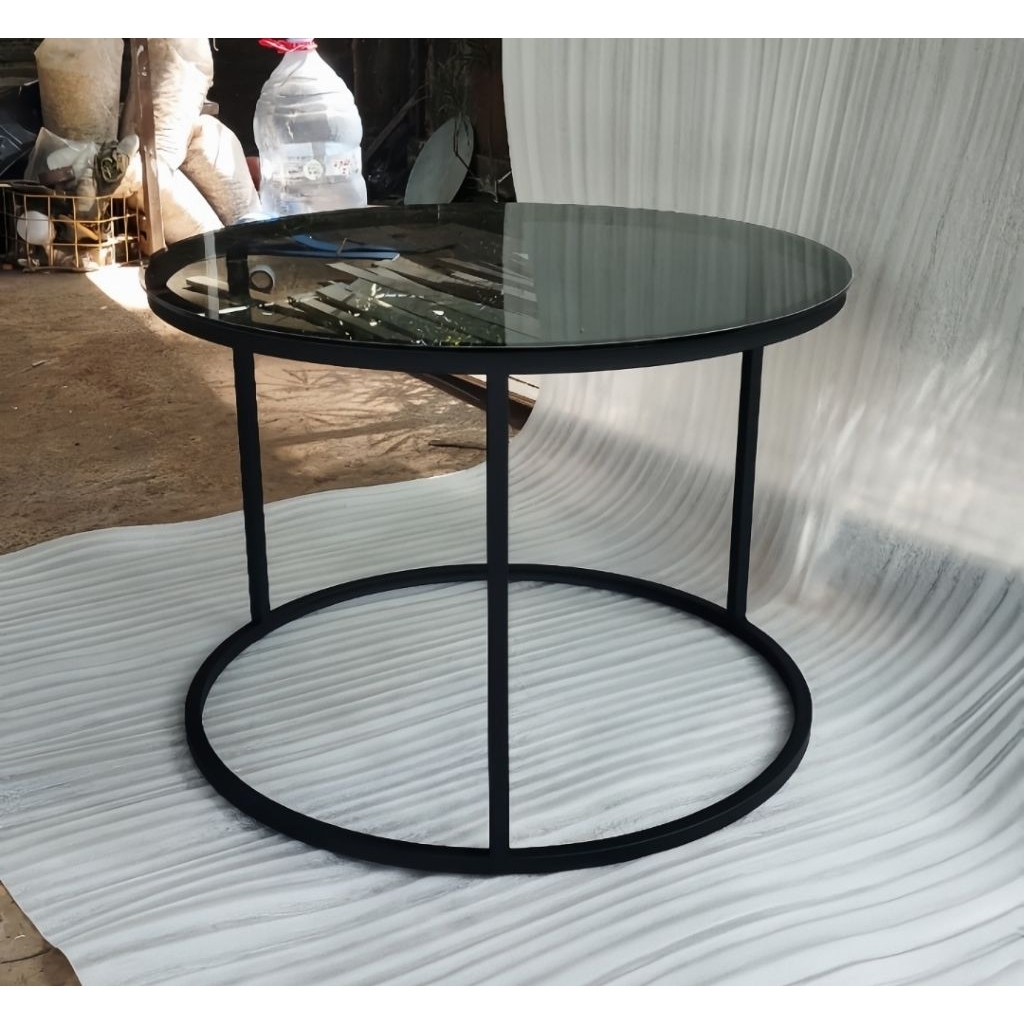 Meja Bulat Kecil | Meja Bulat Diameter 50 Tinggi 45cm | Meja Samping Sofa | Meja Minimalis Modern