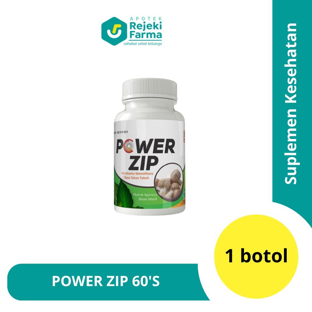 PowerZip Obat Herbal Untuk Suplemen Kesehatan 30kapsul