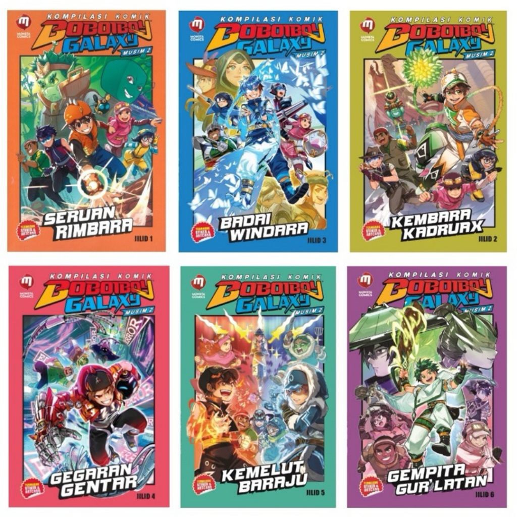 Kompilasi Komik Boboiboy Galaxy Musim 2 Jilid 1-6