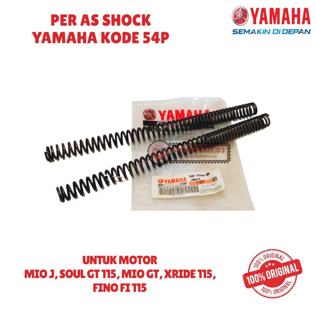 PER AS SHOCK ORIGINAL YAMAHA KODE 54P, MIO J, SOUL GT 115, MIO GT, XRIDE 115, FINO FI 115