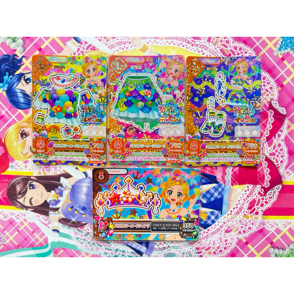 Kartu Aikatsu Hinaki Shinjo Mermaid Bubble Coord Vivid Kiss Original Langka Rare Official Japanese J