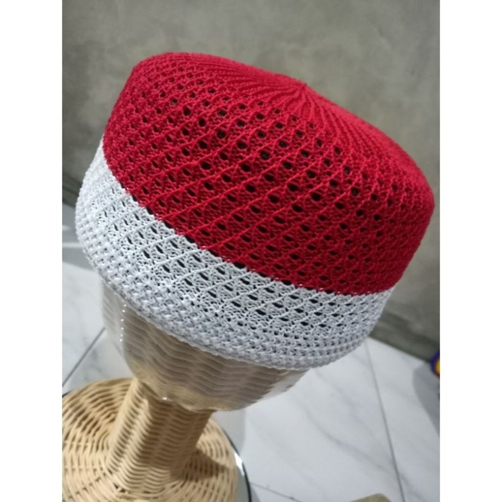 PECI OVAL MERAH PUTIH/PECI SONGKOK/MERAH PUTIH/PECI IKHWAN