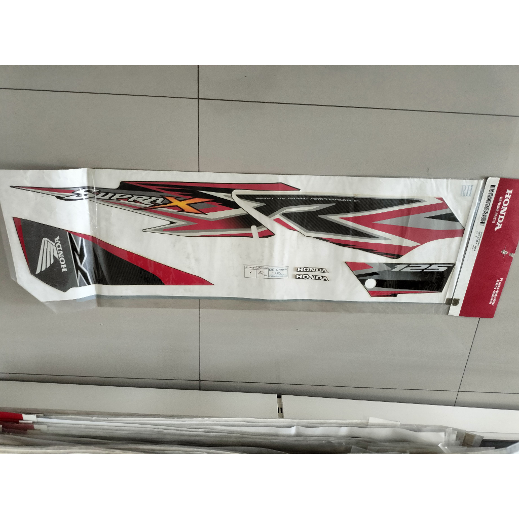 STRIPING KANAN SUPRA X 871-X0-KYL-A10ZAR ORIGINAL