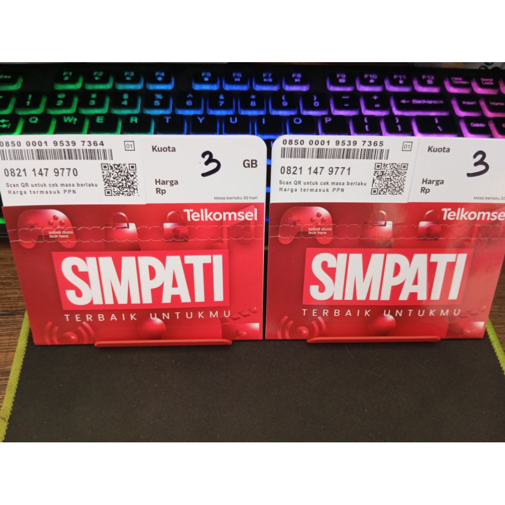PERDANA TELKOMSEL 3GB 11 DIGIT NO CANTIK