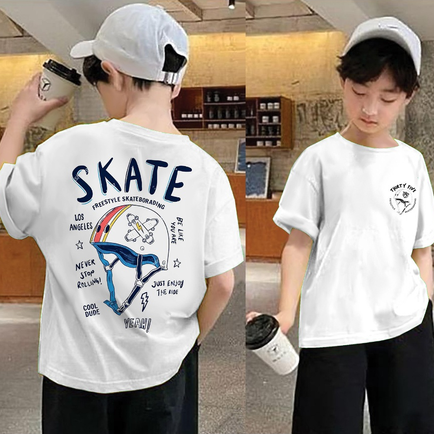 BAJU KAOS DISTRO ANAK LAKI-LAKI WARNA KUNING MUSTARD UMUR 7 TAHUN - 16TAHUN