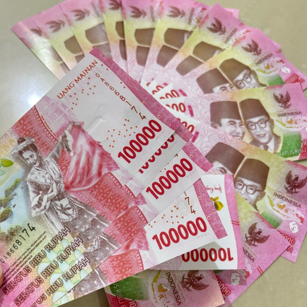 UANG MAINAN MAHAR BUCKET UANG REPLIKA 100 RIBU