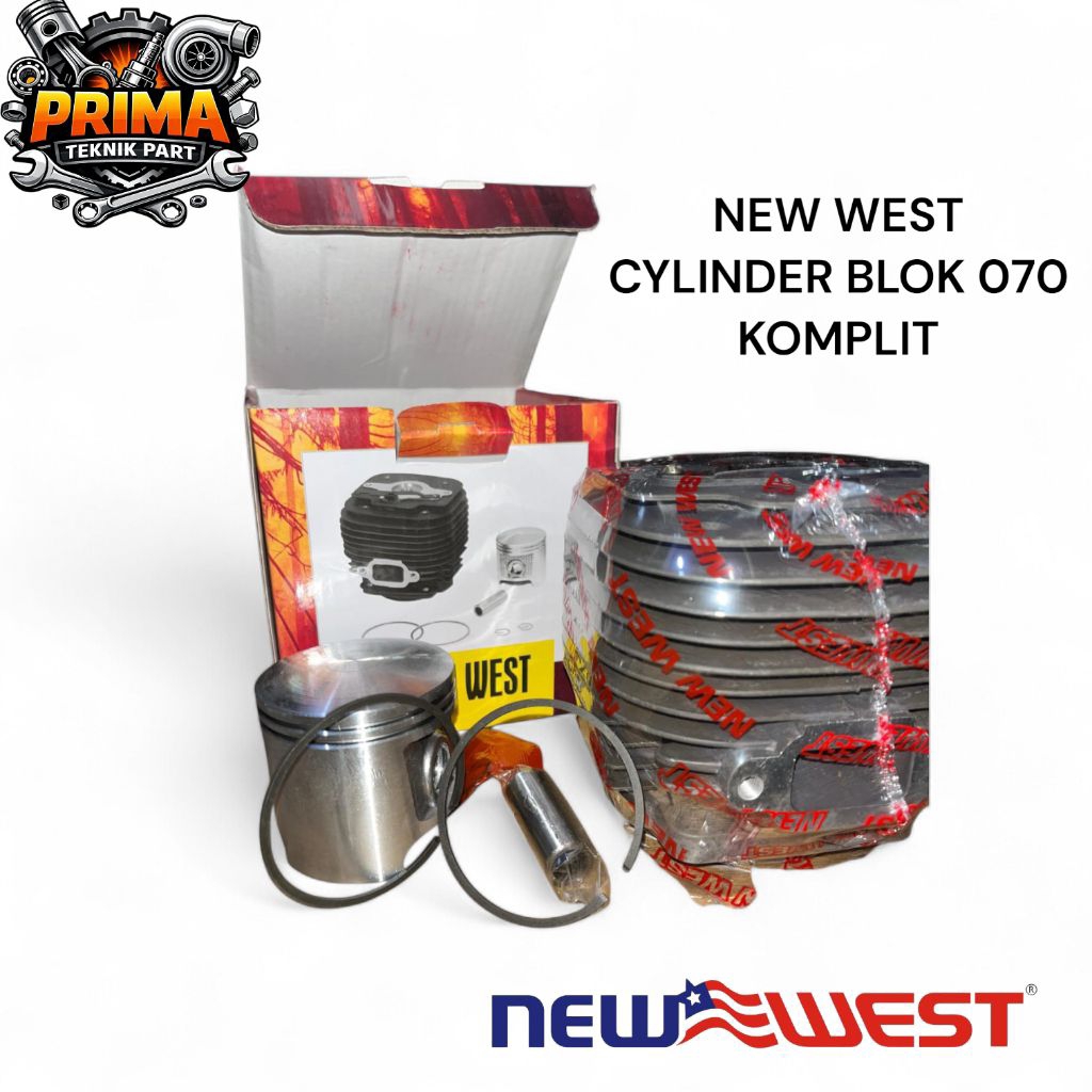 CYLINDER BLOK CHAINSAW MS 070 NEW WEST ASLI SIAP PAKAI