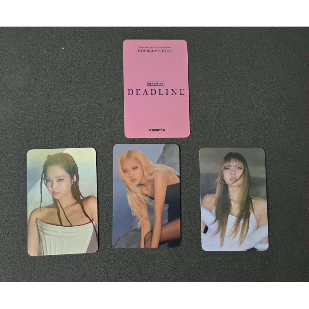 Blackpink Deadline POB Photocard Hourglass Ktown Holo Jennie Rosé Lisa PC