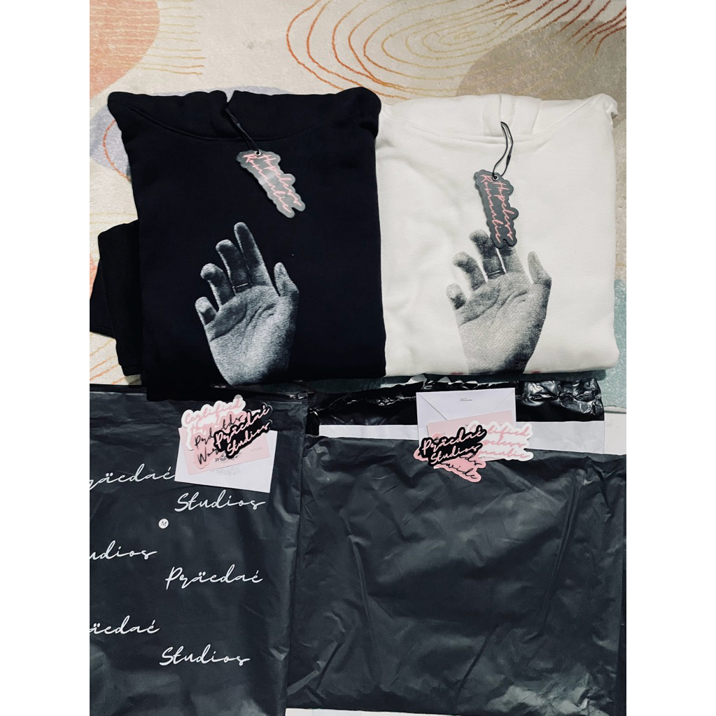 Hoodie praedae hopeless v3 black dan white