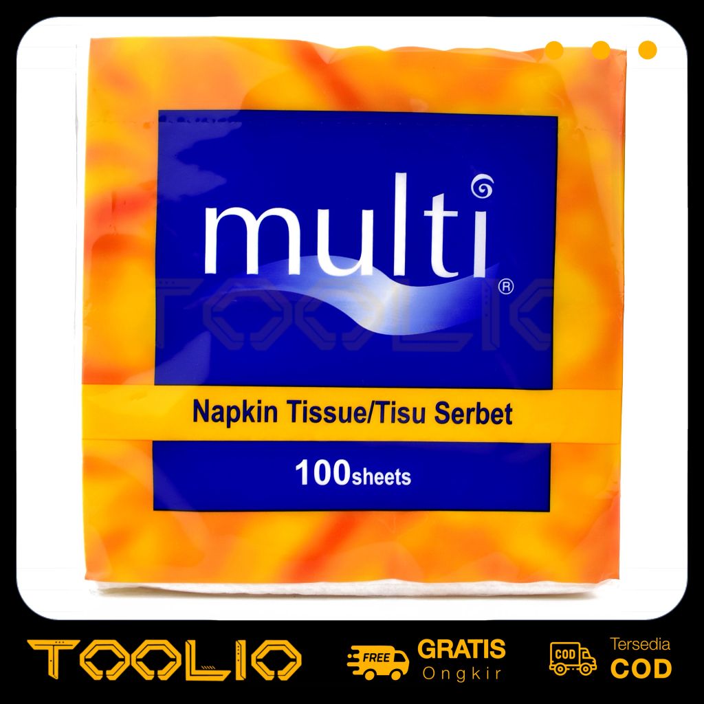 Tisu Makan Multi Napkin 1 Ply Isi 100 Sheets Tisu Serbet Makan Tisu Kertas Makanan Tisu Restoran Eko