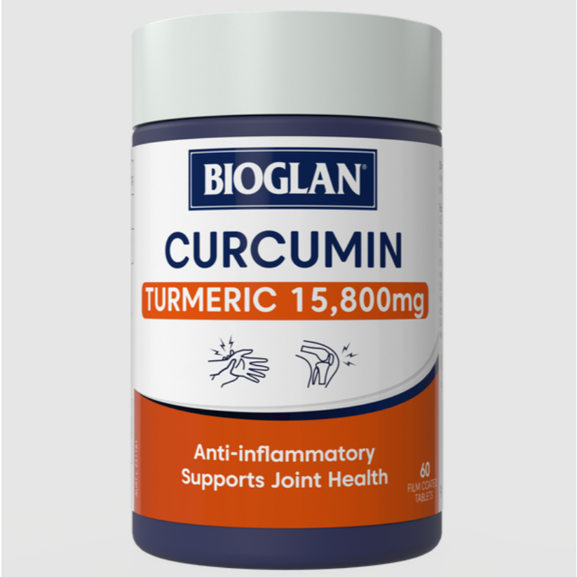 Bioglan Curcumin Turmeric 60 Tablet Suplemen Kunyit Anti Inflamasi & Antioksidan
