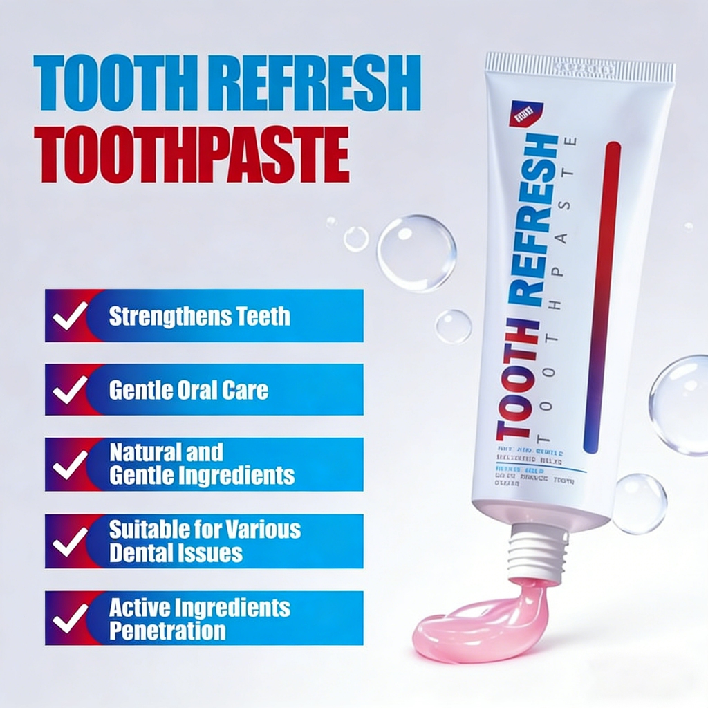 Tooth Refresh Toothpaste 50g Pasta Gigi Herbal Alami Mencegah Kerusakan Gigi Pasta Gigi Alami Cegah 