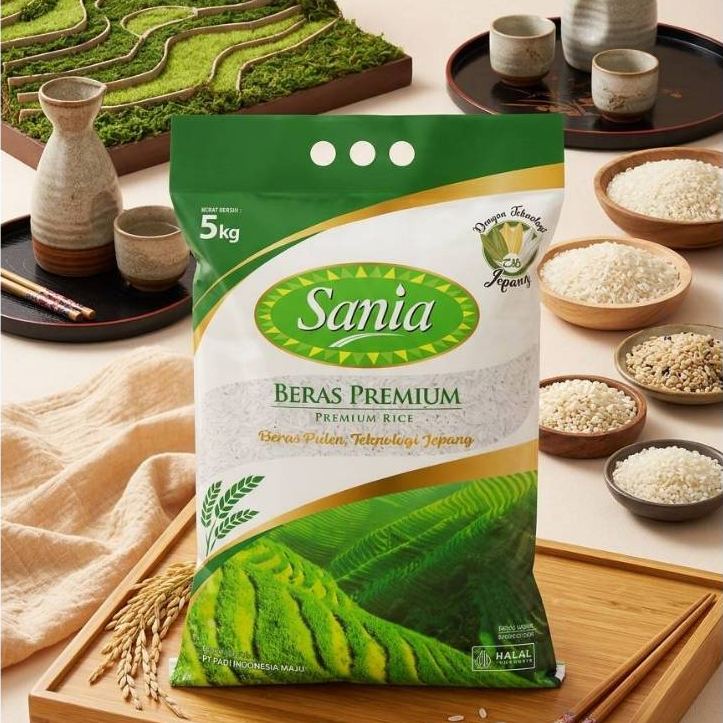 Beras Pulen Premium 5kg - Beras Sania - Sania 5 kg
