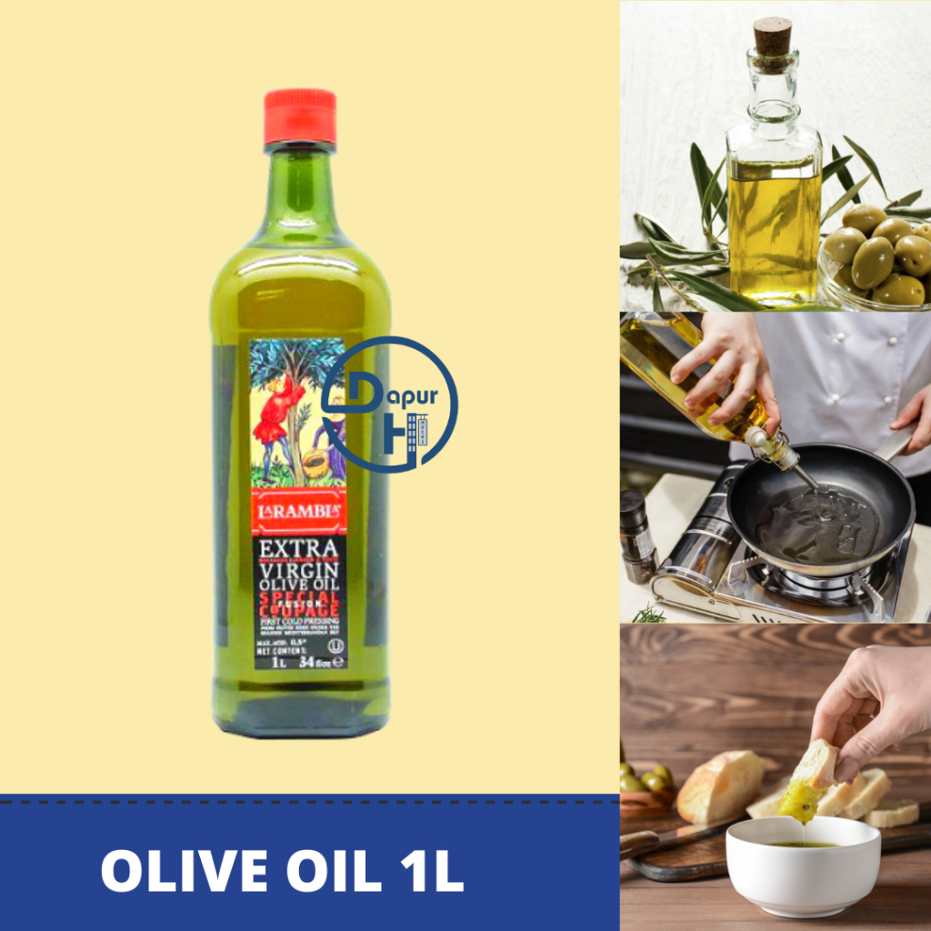 LA RAMBLA Extra Virgin Olive Oil Minyak Zaitun 1 Liter Halal //  EVOO Import Spanyol // DH