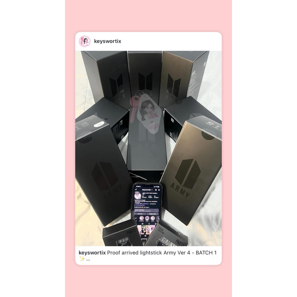 OFFICIAL LIGHTSTICK BTS ARMY VER 4