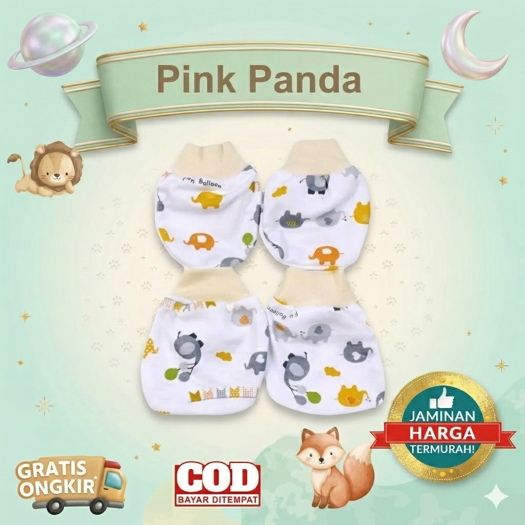 SARUNG TANGAN PUTIH MOTIF DK ISI 1 LUSIN / SET 12 PASANG KAOS TANGAN DAN KAKI Bahan KAOS Motif Tabur