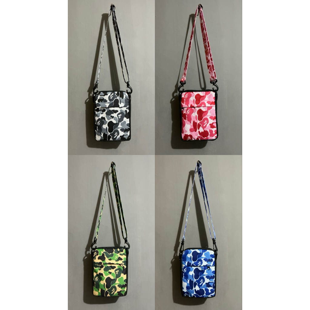 tas selempang bape camo bathing ape sling bag bape bathing ape abc camo