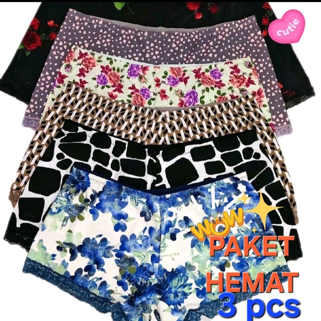 CD WANITA| HOTPANTS| CD JUPE JERSEY RENDA PAKET HEMAT 3PCS