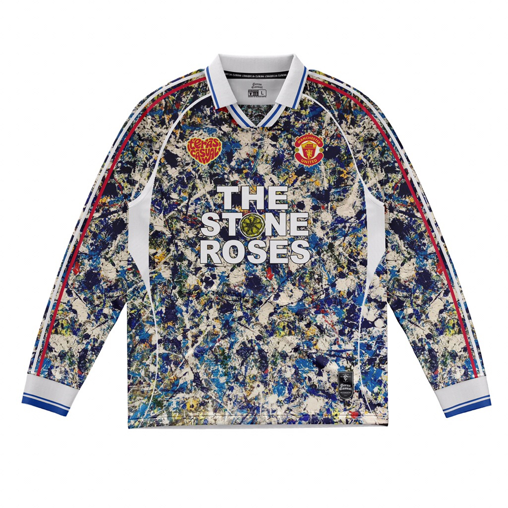 LS JERSEY "MANCHESTER UNITED THE STONE ROSES"| UNISEX | JERSEYRETRO | JERSEYCASUAL
