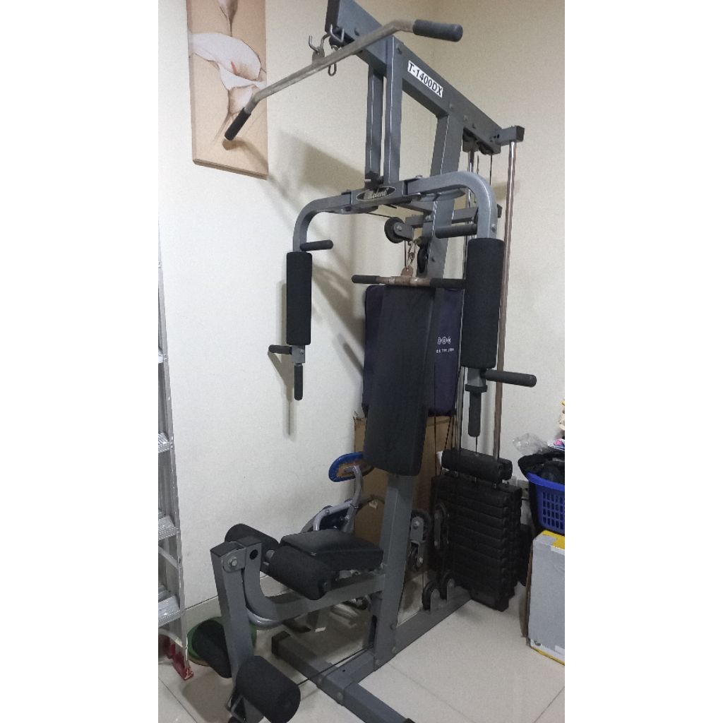 Home Gym Relent T-1400DX Free Treadmill & Alat Back