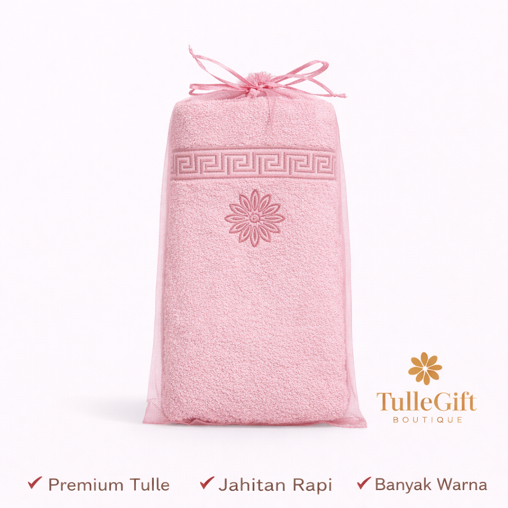 Kantong Souvenir Serut - 20x30 cm - Kantong Tile Hampers - Kantong Tile Handuk