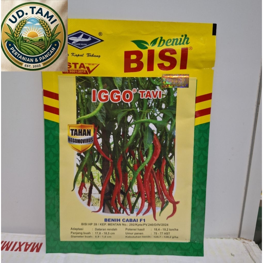 Benih Cabe Keriting Iggo Tavi isi 2.000 Butir