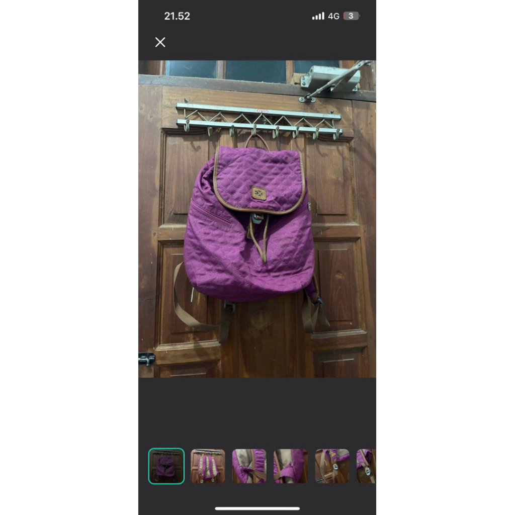 paket tas punggung export preloved dan 2 rok