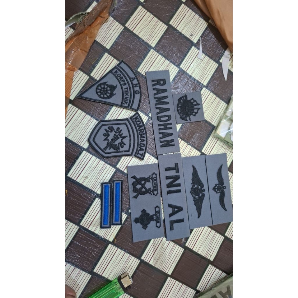 bordir pdl tni al bordi pdl kri satu set