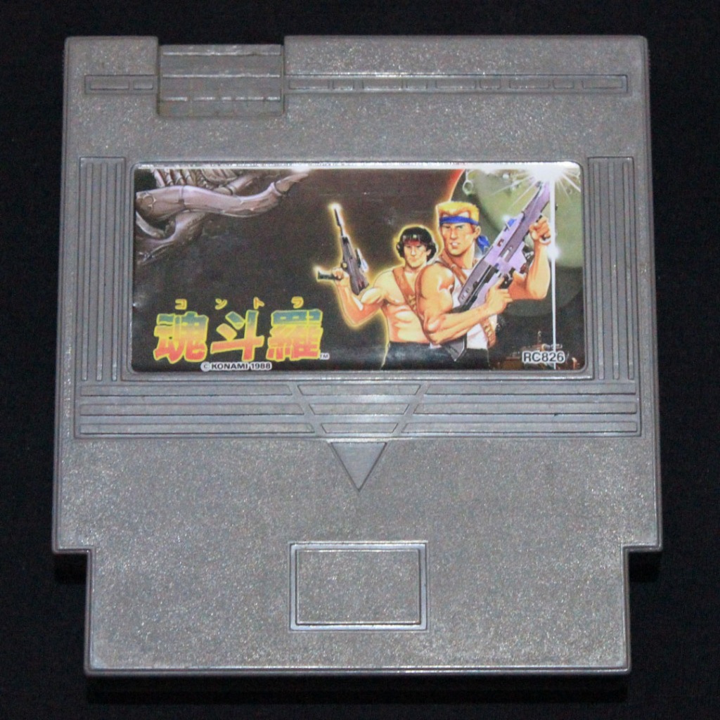 Kaset Nintendo Contra USA NES 8 Bit 72 Pin Tested Normal Game Jadul Nostalgia 90an B