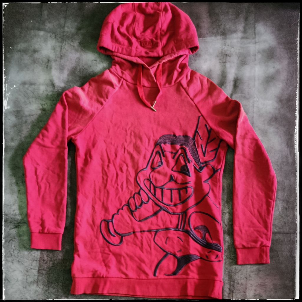 MLB Cleveland Indians hoodie vintage artikel bordir size M