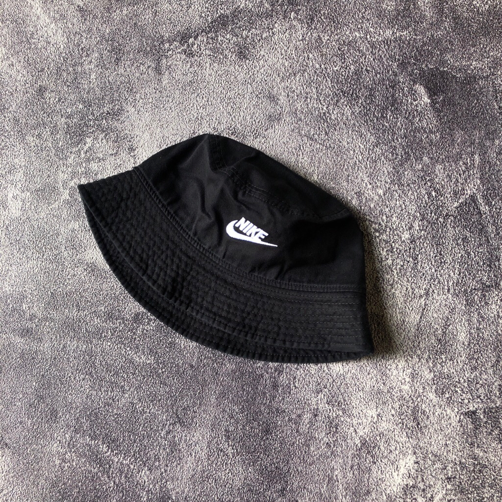 Buckethat Nike Swoosh Black Original