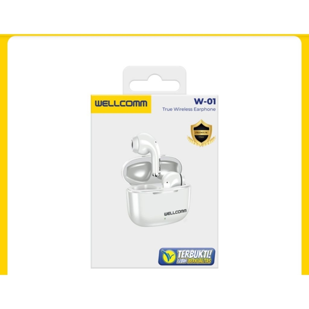 Headset TWS Karet BLUETOOTH W-01 Premium bass