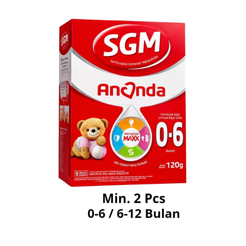 SGM Ananda 120gr Susu Formula Bayi 0-6 Bulan / 6-12 Bulan Original