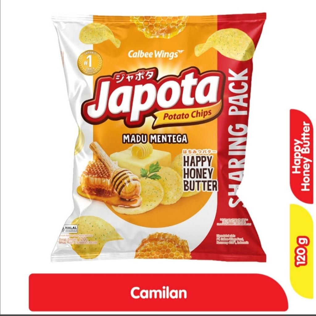 Japota Keripik Kentang Madu Mentega 120g