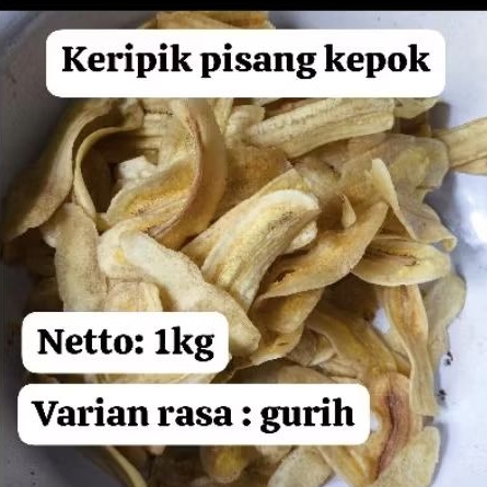 KERIPIK PISANG KEPOK 1KG | GURIH |