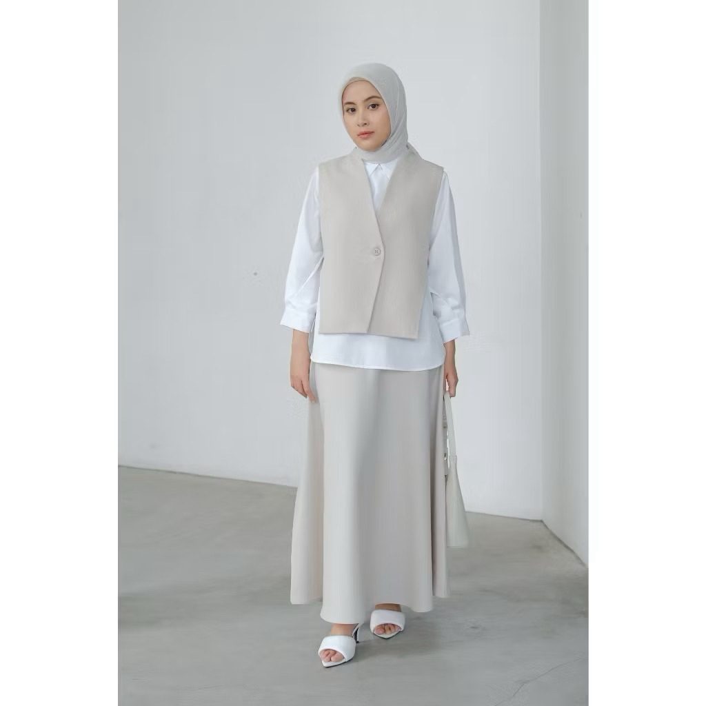 (PL) Minji Crop Vest Salt - Jedda