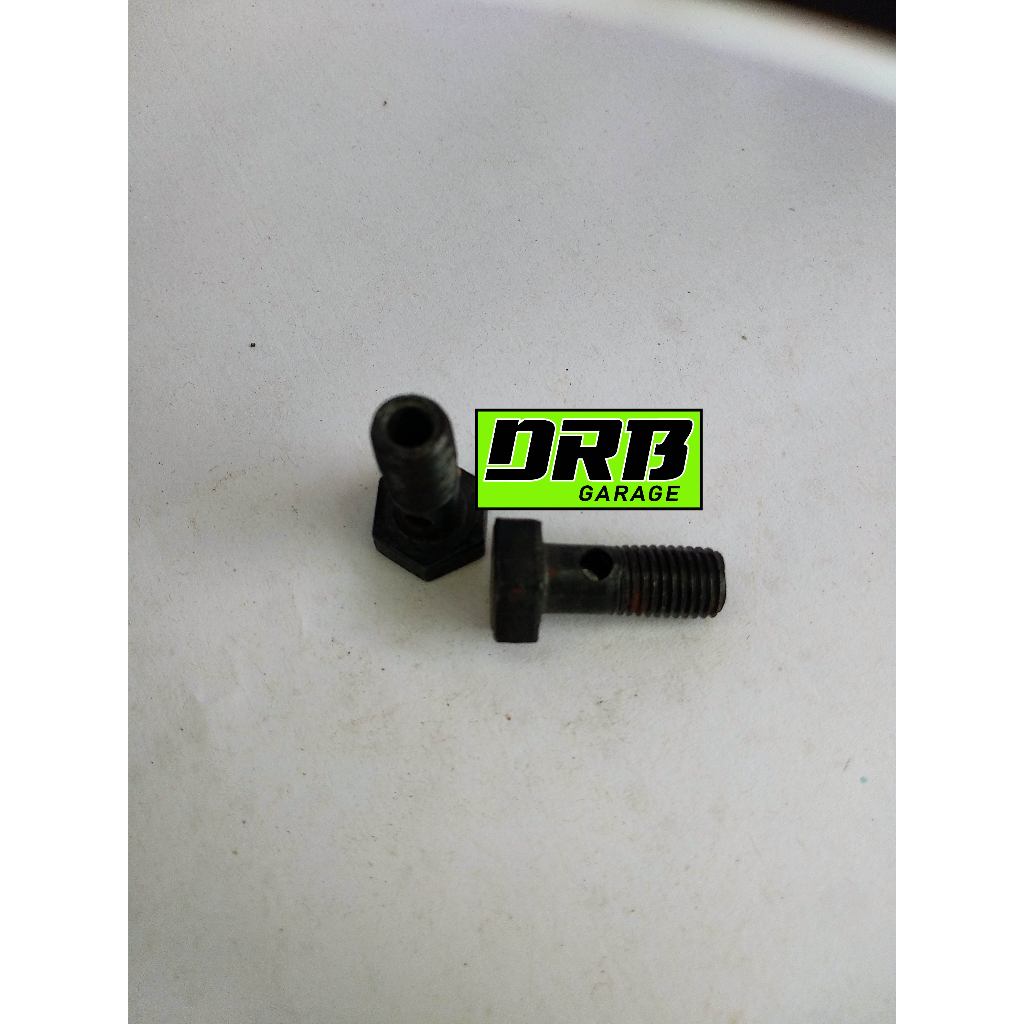 Baut Banjo M8 Drat Halus Panjang 2.5cm Baut Bolong Solar Oli Diesel S195 S1100 Dongfeng Kunci 12 13