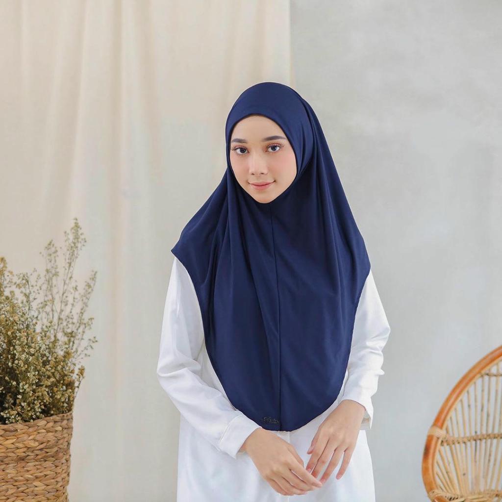 HIJAB JILBAB TANPA PET BERGO INSTAN SYRIA POLOS JERSEY / Hijab Instan