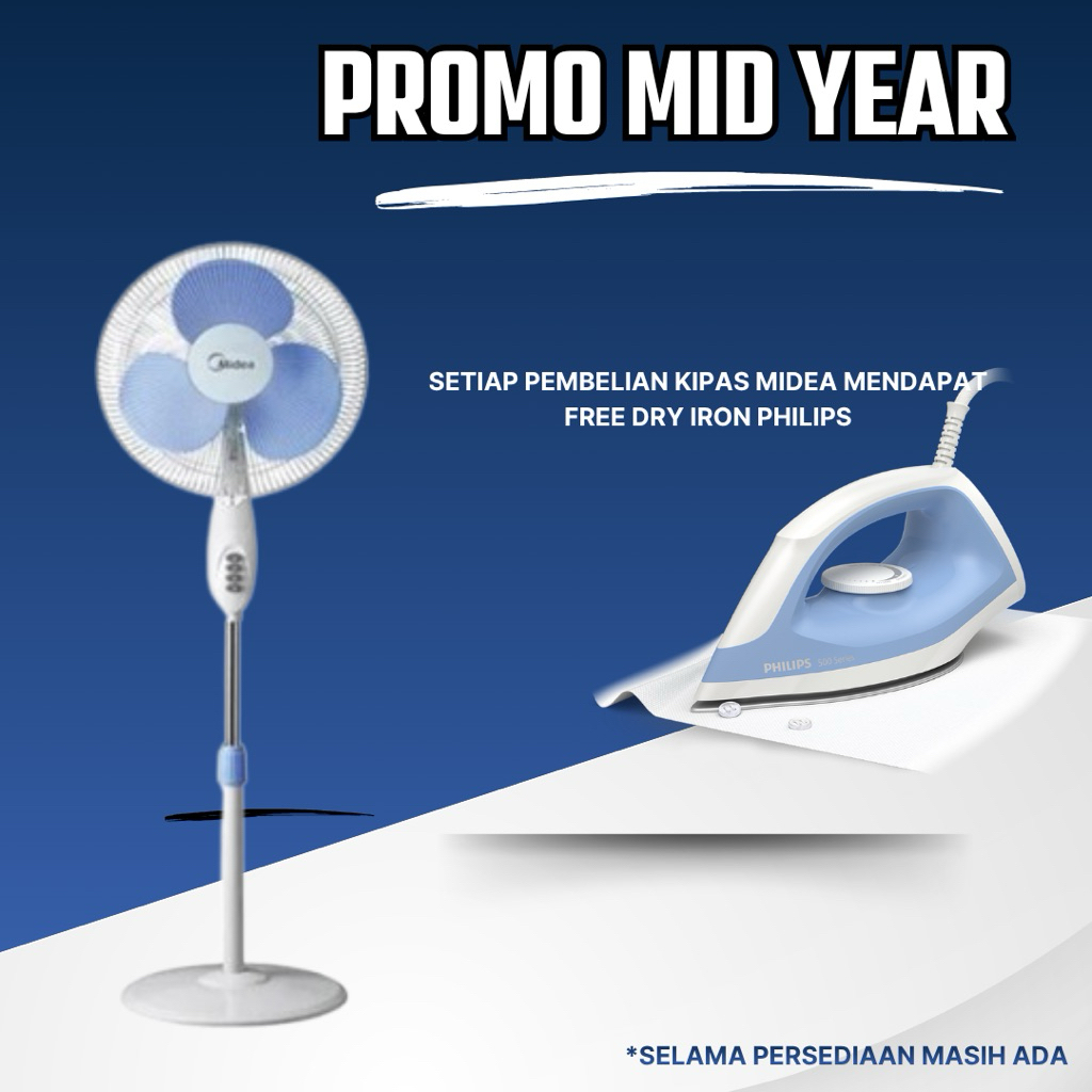 Kipas Angin Berdiri Midea 16inch