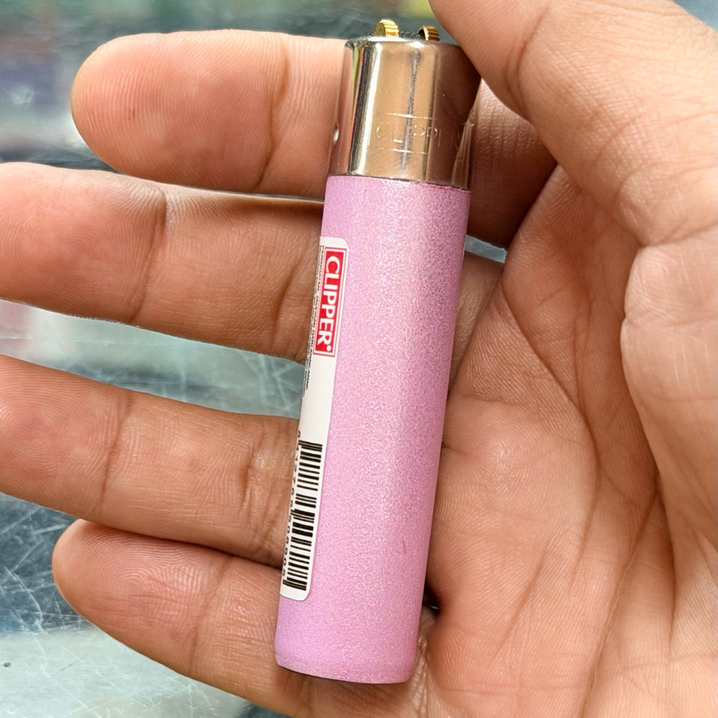 korek Clipper original Metallic soft pink