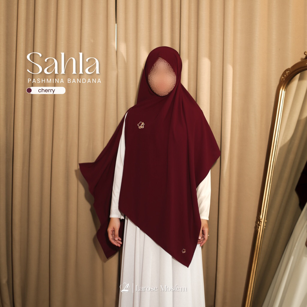 Larose moslem - pashmina bandana syari