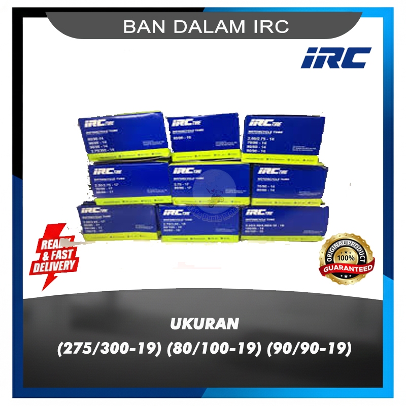 Ban dalam IRC 2.75 / 3.00 80/100 / 90/90 Ring 19