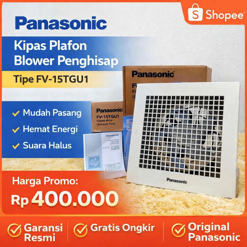 kipas blower Plafon Panasonic FV-15TGU1