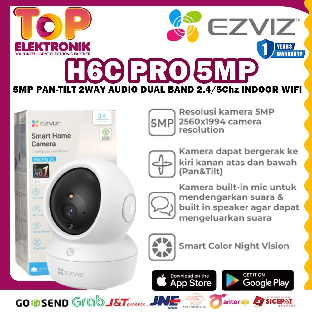 CCTV WIFI  EZVIZ H6C PRO 3K/5MP