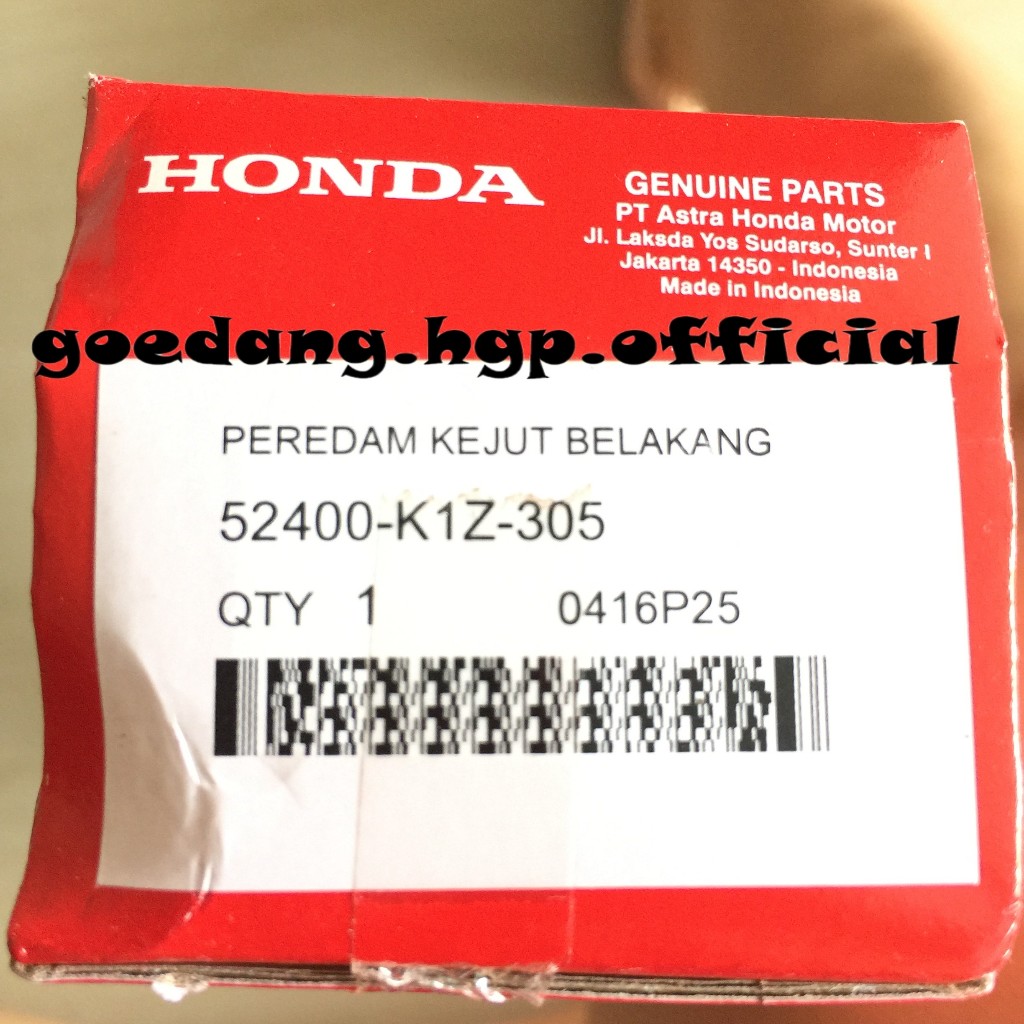 Cushion Assy Rear [SHOWA] Shockbreaker Belakang PCX 160 K1Z ORIGINAL AHM 52400K1Z305